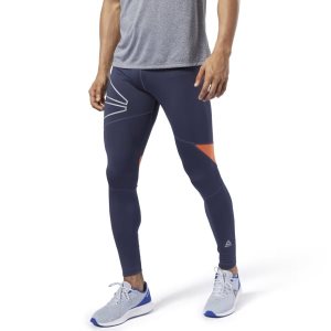 Reebok One Series Running Reflective Tights Herren - Navy - DE 746-ACR